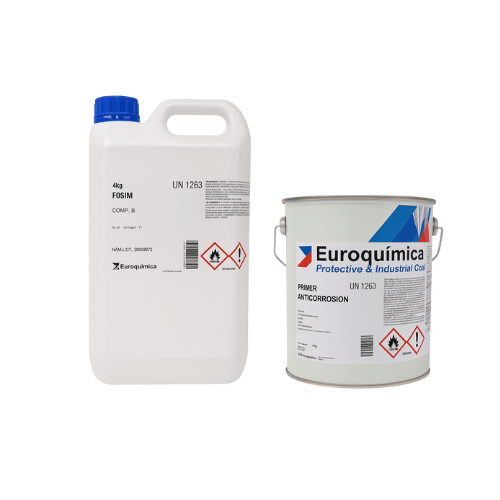 Euroquimica Fossim Primer Anticorrosion 2K 4 kg + durcisseur 4 kg